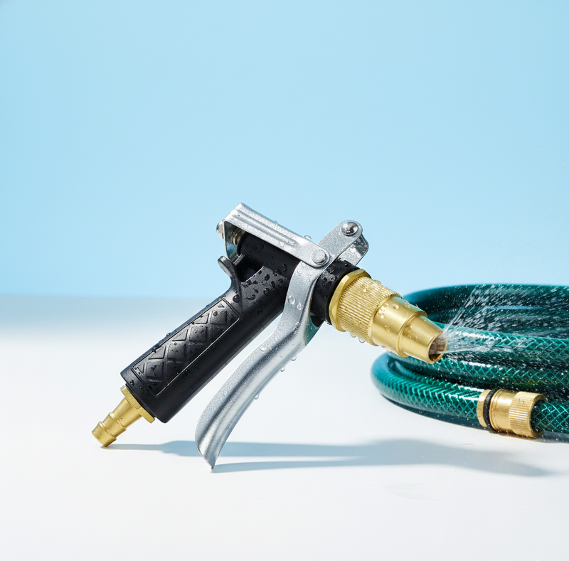 Durable Gold Plated Metal Trigger Hose Nozzle