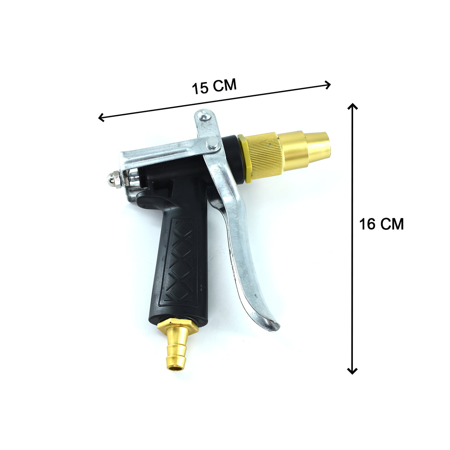 Durable Gold-Plated Metal Trigger Hose Nozzle - BuyItOnline