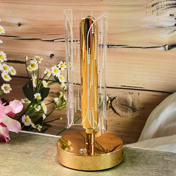 Luxury Tall Cylinder Crystal Table Lamp Wukusy