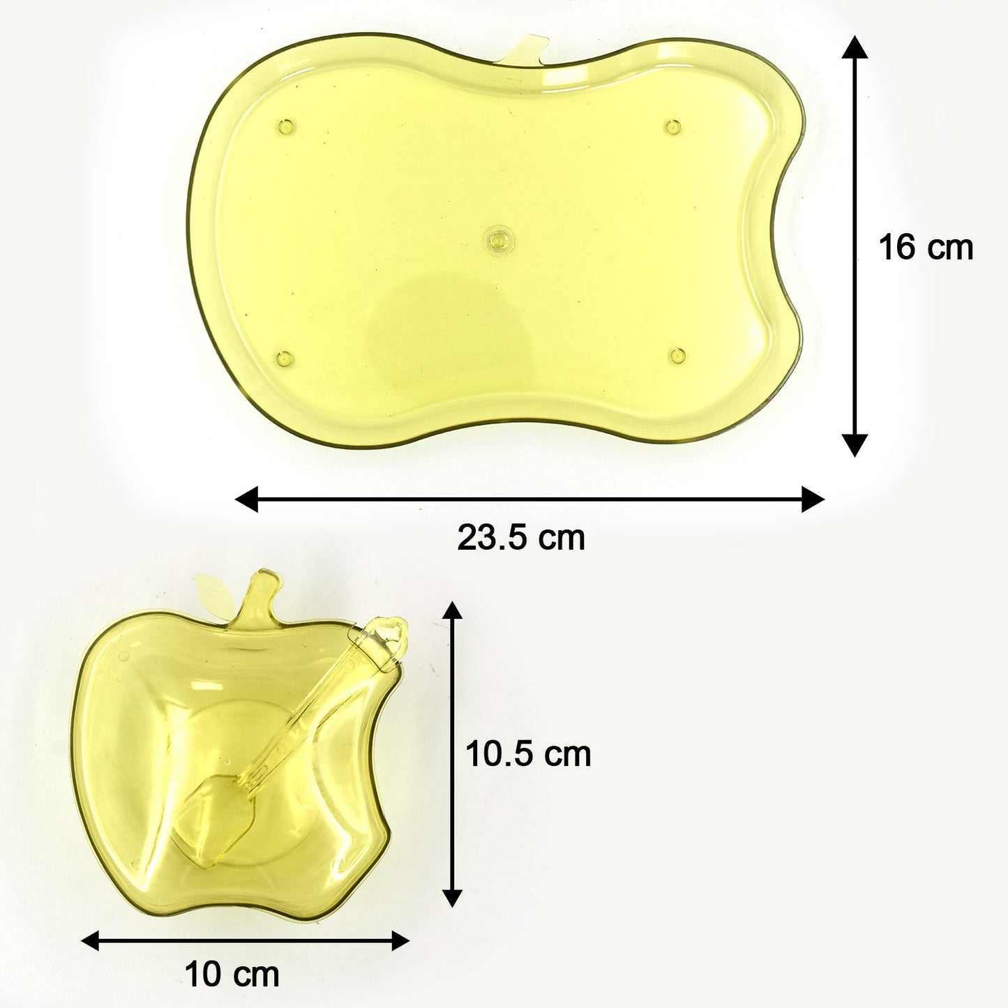 Apple Shape Snack Serving Tray Bowl - BuyItOnline