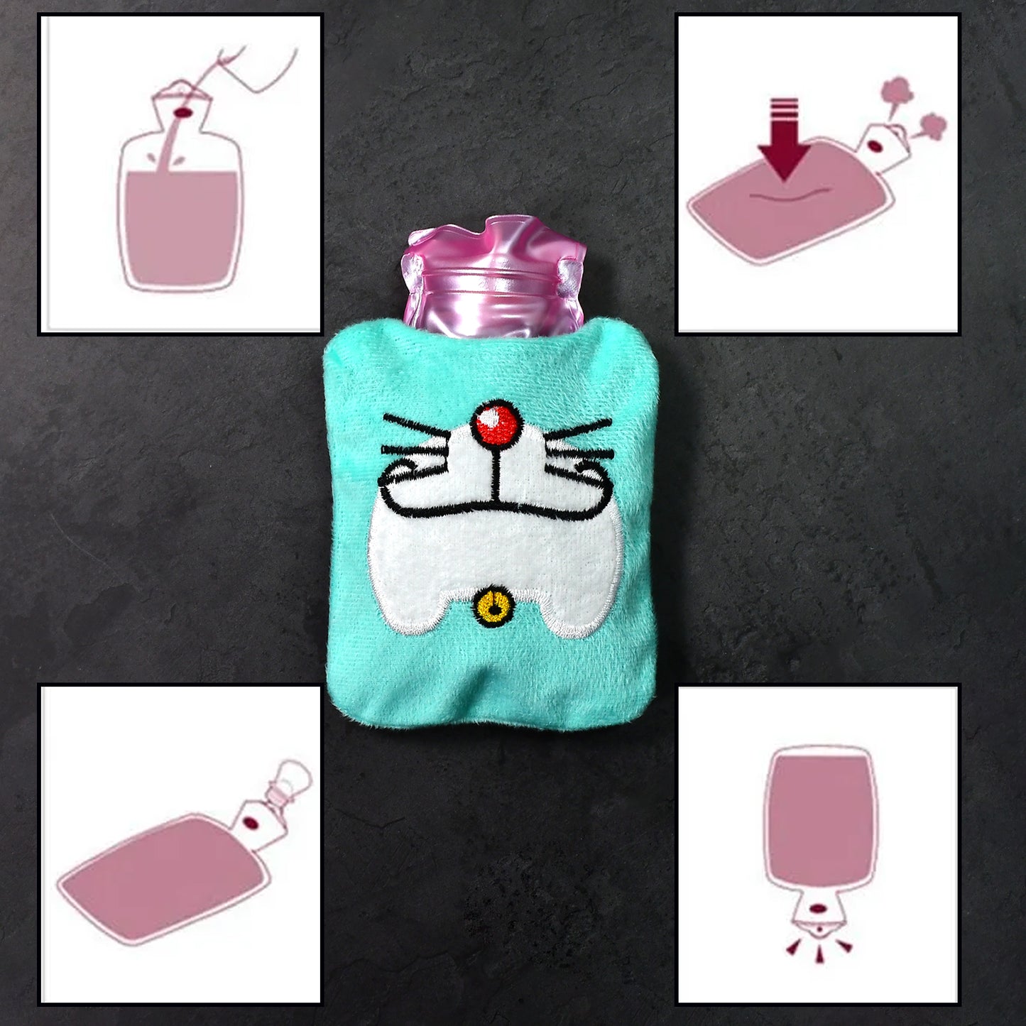 Doremon Cartoon Hot Water Bag