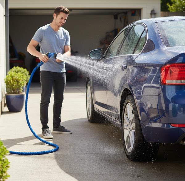 Expandable Magic Garden Hose with Spray Gun
