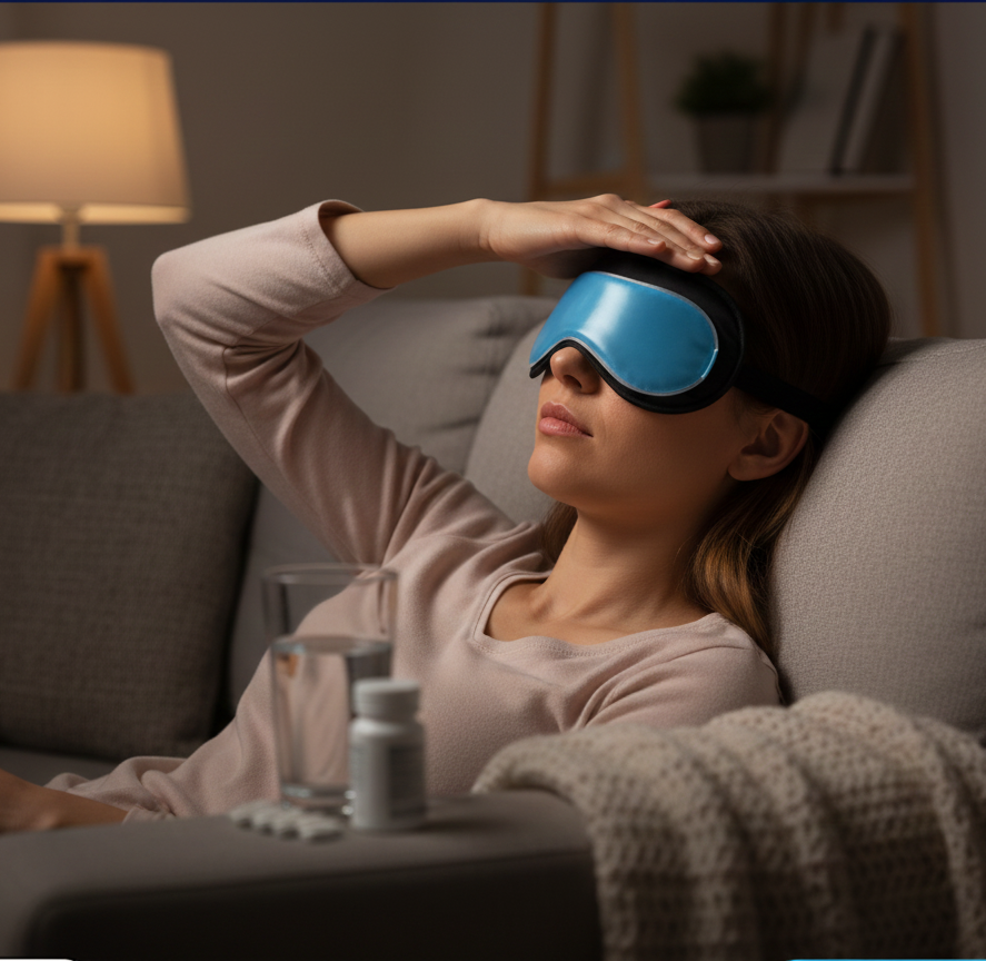 Eye Mask with Ice Pack