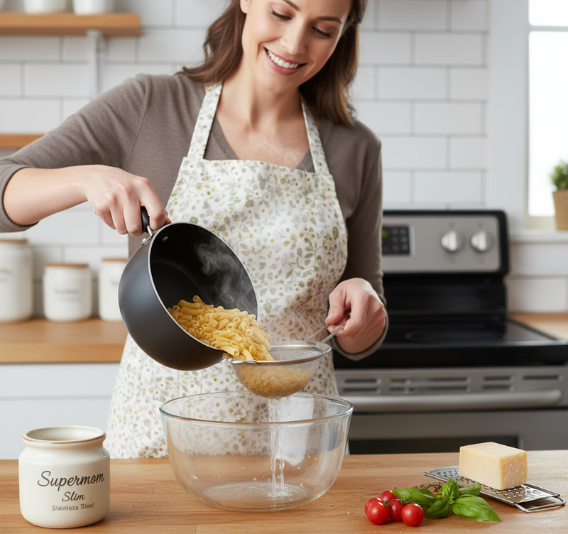 Supermom Slim Stainless Steel Kitchen Strainer