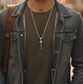 Silver Chain With Gada Pendant
