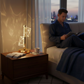 Luxury Golden Crystal LED Double Shade Table Lamp