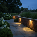 6-LED Solar Wall Lights with Honeycomb Shade
