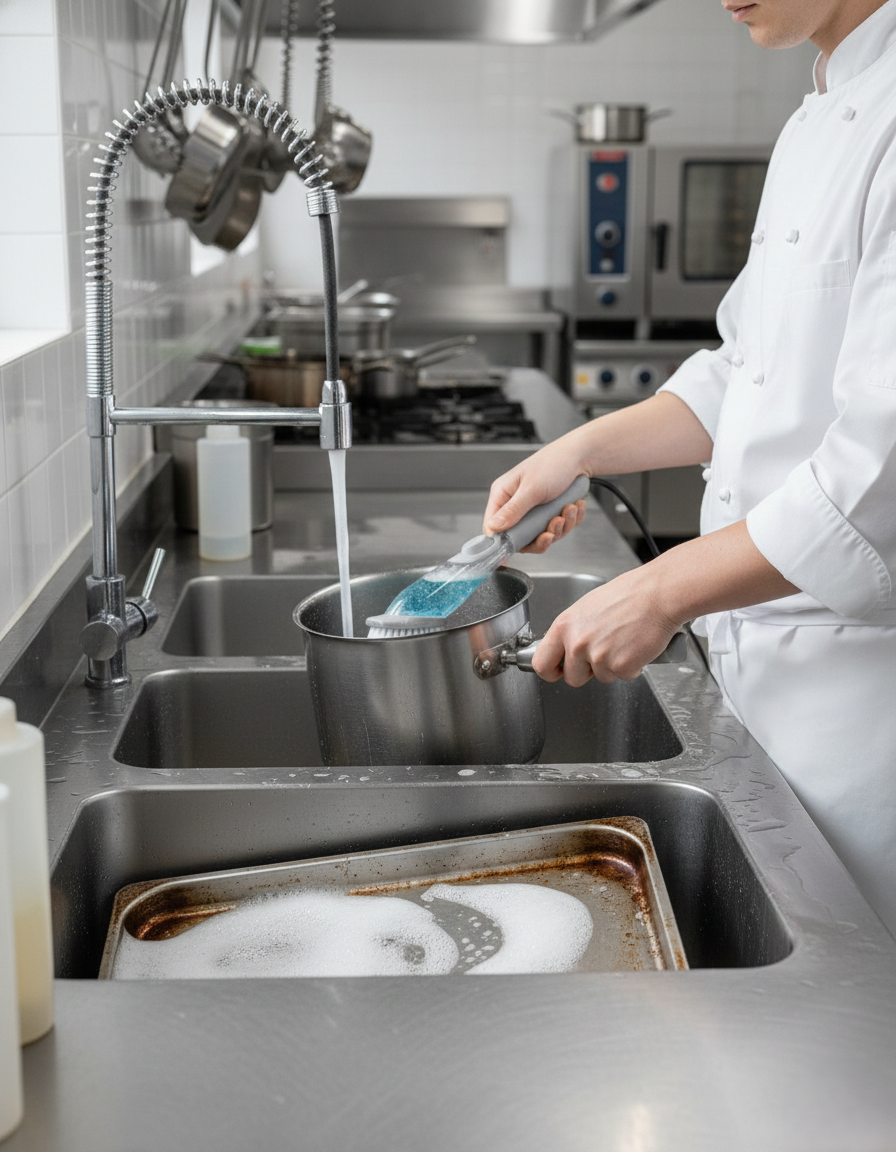 Automatic Liquid Soap Dispenser Dish Brush Wukusy