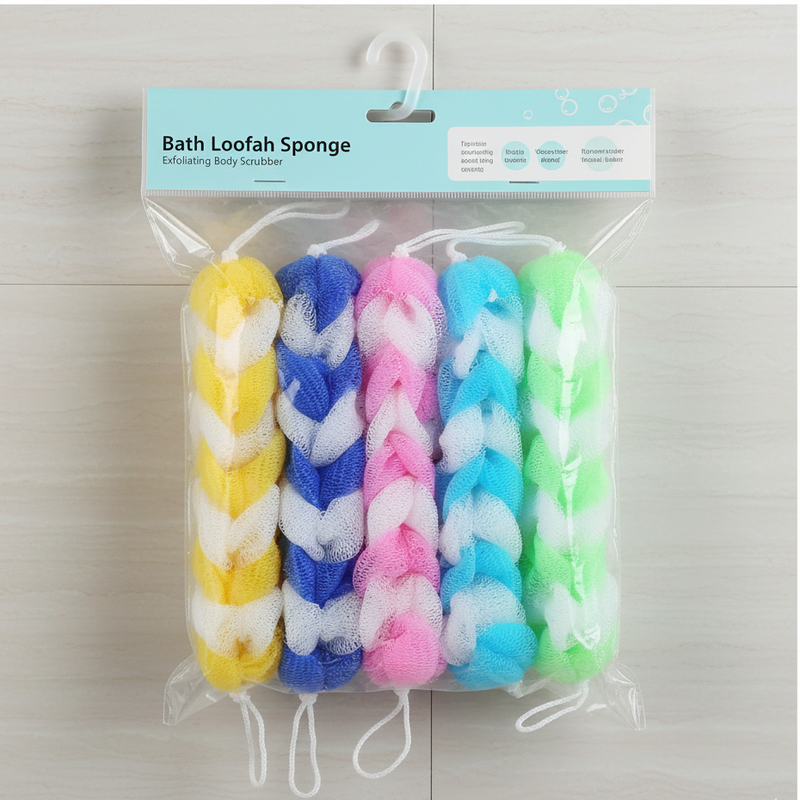 Pack of 6 Bath Loofah Sponges