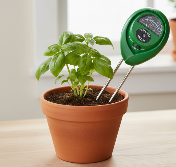 Soil Tester 3-in-1 Plant Moisture Sensor