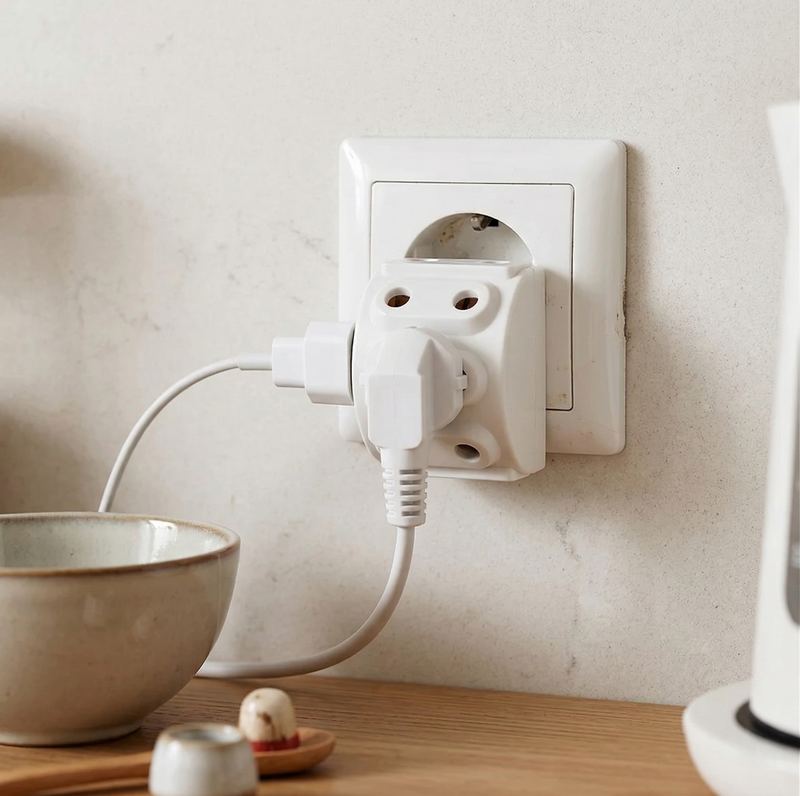 5-Way 2-Pin Multi Plug Socket Converter Wukusy