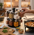 16 Jar Revolving Spice Rack Set Wukusy