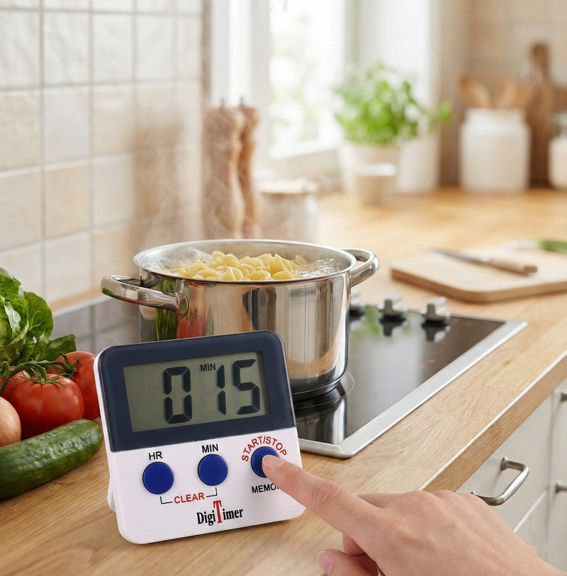 Digital Kitchen Timer with Alarm & Magnetic Stand