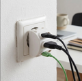5-Way 2-Pin Multi Plug Socket Converter Wukusy