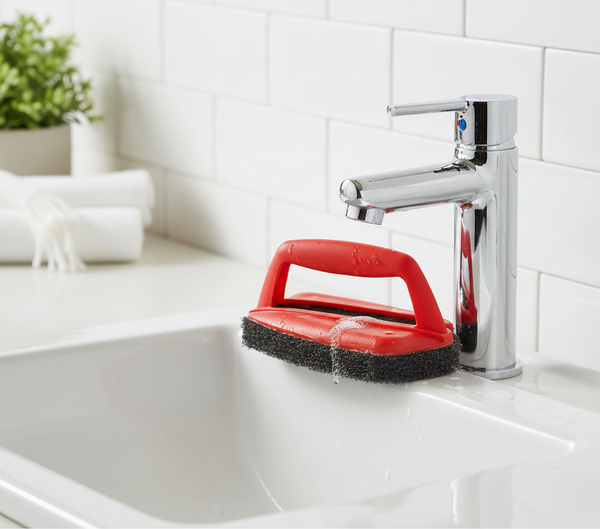 Bathroom Brush with Scrubber Wukusy