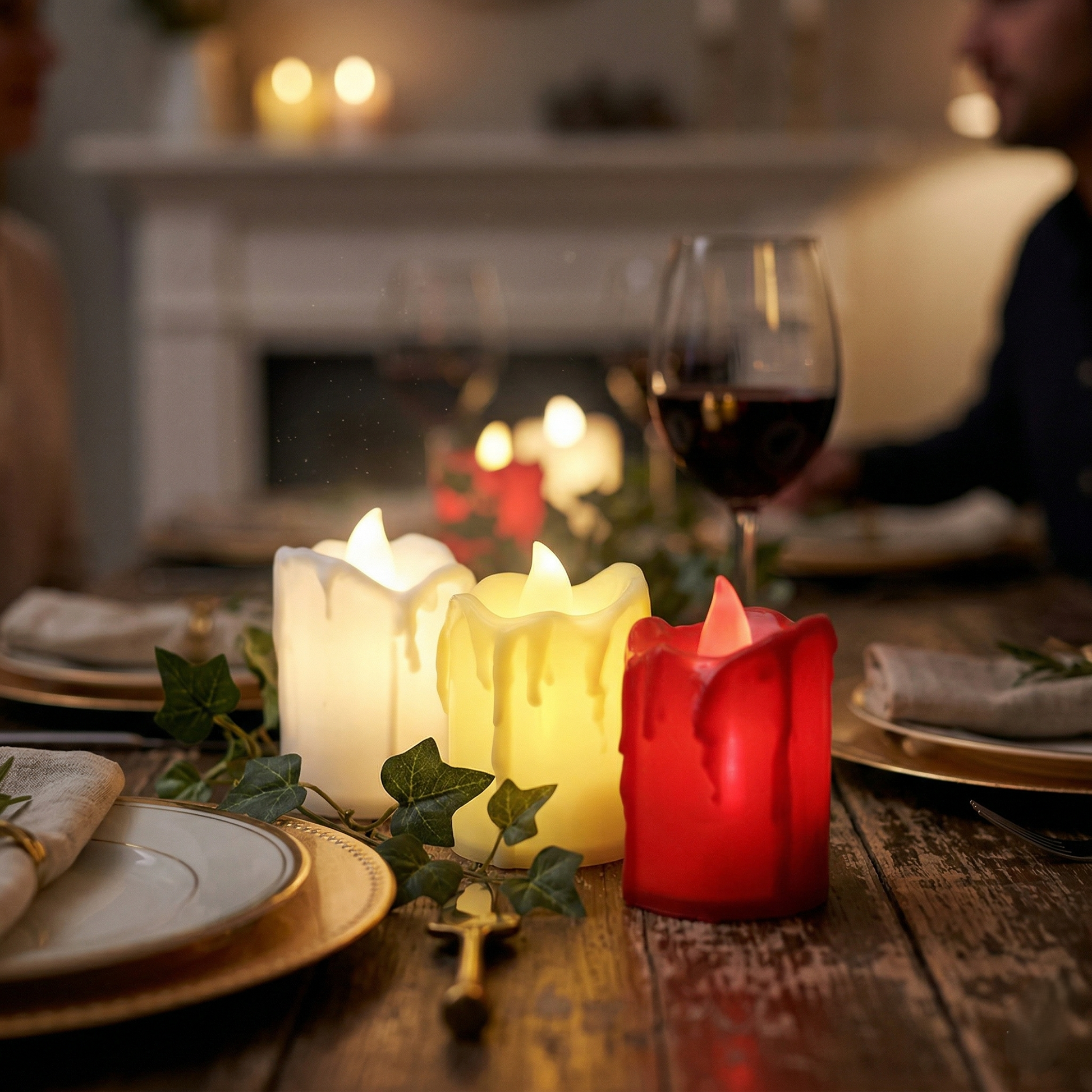 Battery Operated LED Candles Wukusy