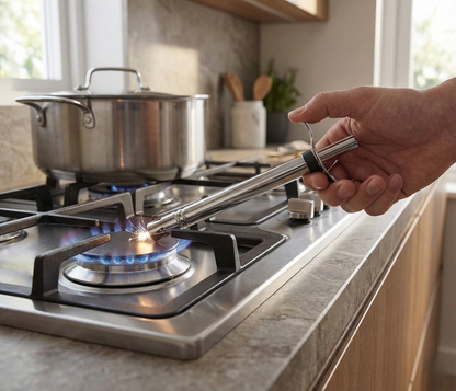 Stainless Steel Electronic Gas Lighter