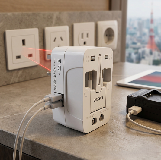 All-in-One USB Travel Adapter Wukusy
