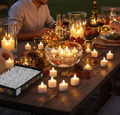 Flameless LED Tealights Smokeless Plastic Decorative Candles (Pack Of 24)