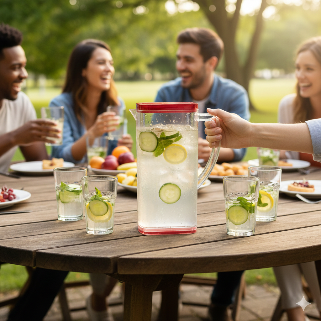Square Water Jug (2000ml)