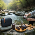 Portable Kung Fu Tea Set With A Portable Travel Bag (Set Of 6pcs)