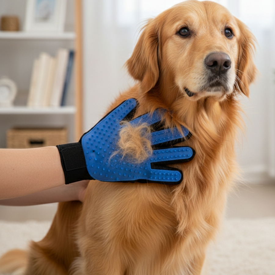 True Touch Deshedding Glove for Dogs & Cats