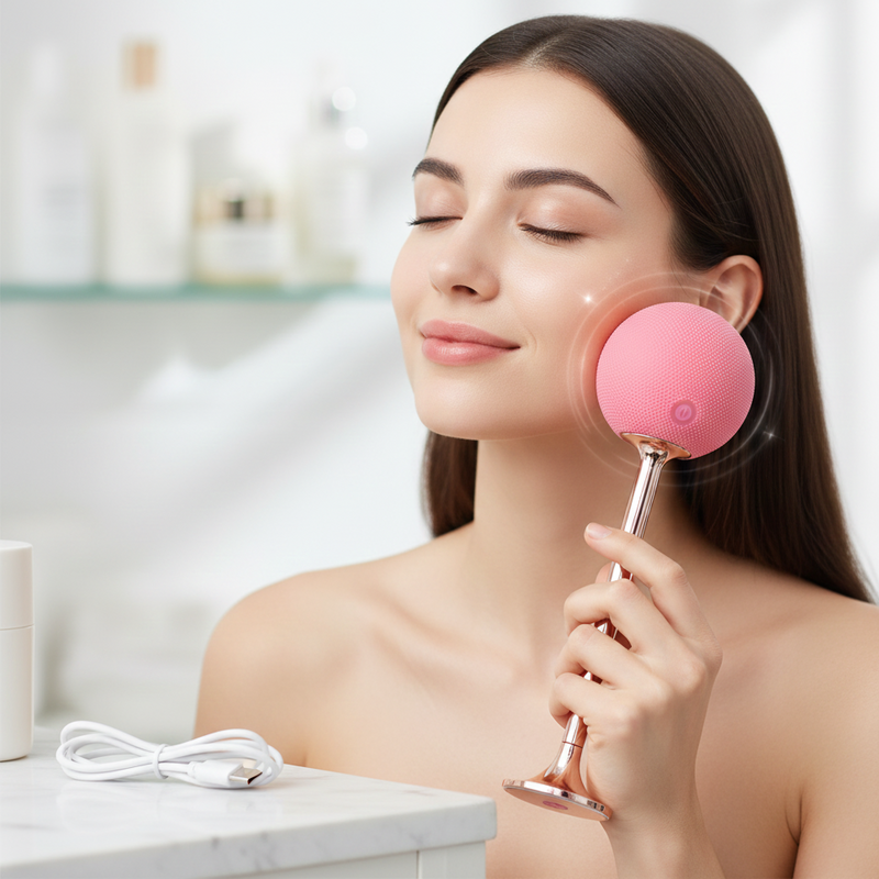 GlowPro Face SPA Massage Hammer,  USB Rechargeable Vibrating Facial Massager