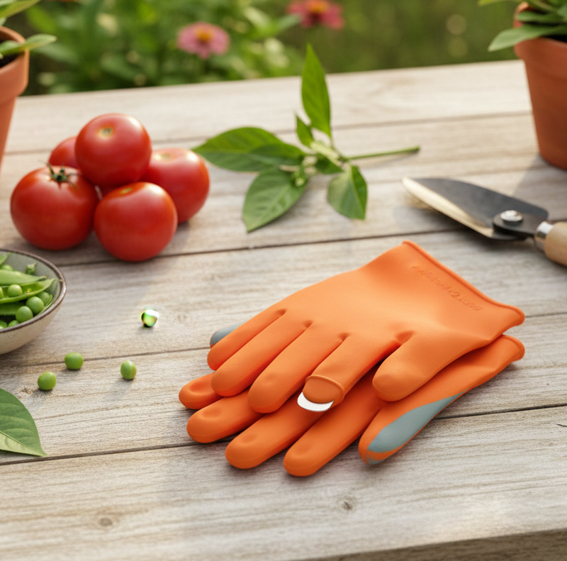 Garden Thumb Knife - Silicone Glove + Steel Blade