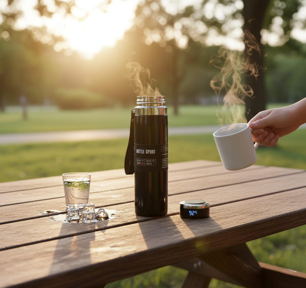Double Wall Vacuum Flask Insulated Water Bottle Wukusy