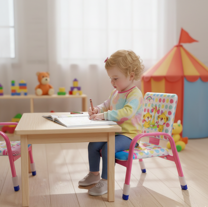 Millennial Cushioned Metal Kids Chair