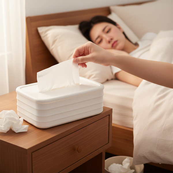 Silicone Tissue Holder Box