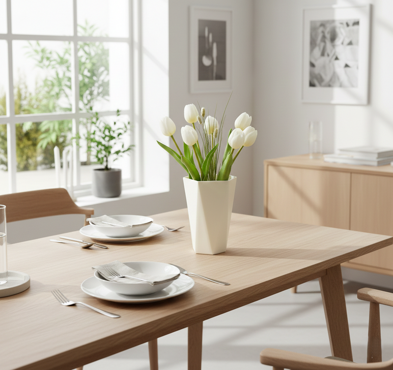 Modern Geometric Plastic Flower Vase