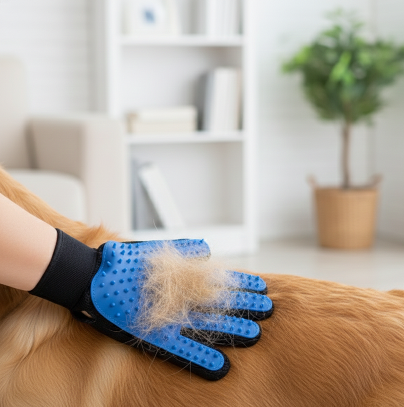 True Touch Deshedding Glove for Dogs & Cats