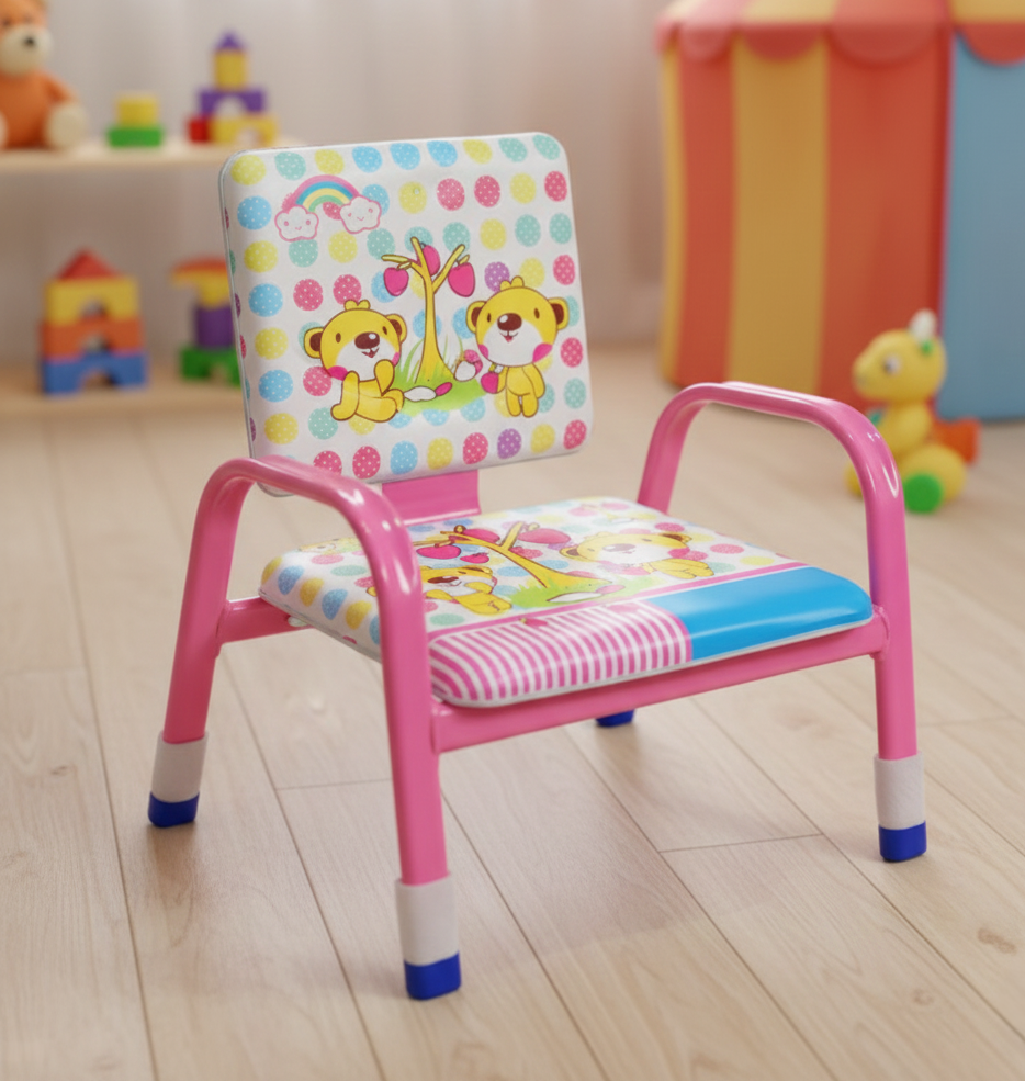 Millennial Cushioned Metal Kids Chair