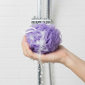Bath Shower Loofah Sponge Pouf Body Scrubber
