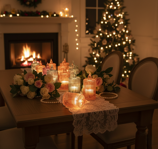 Decorative Flameless LED Candle Light Set Wukusy