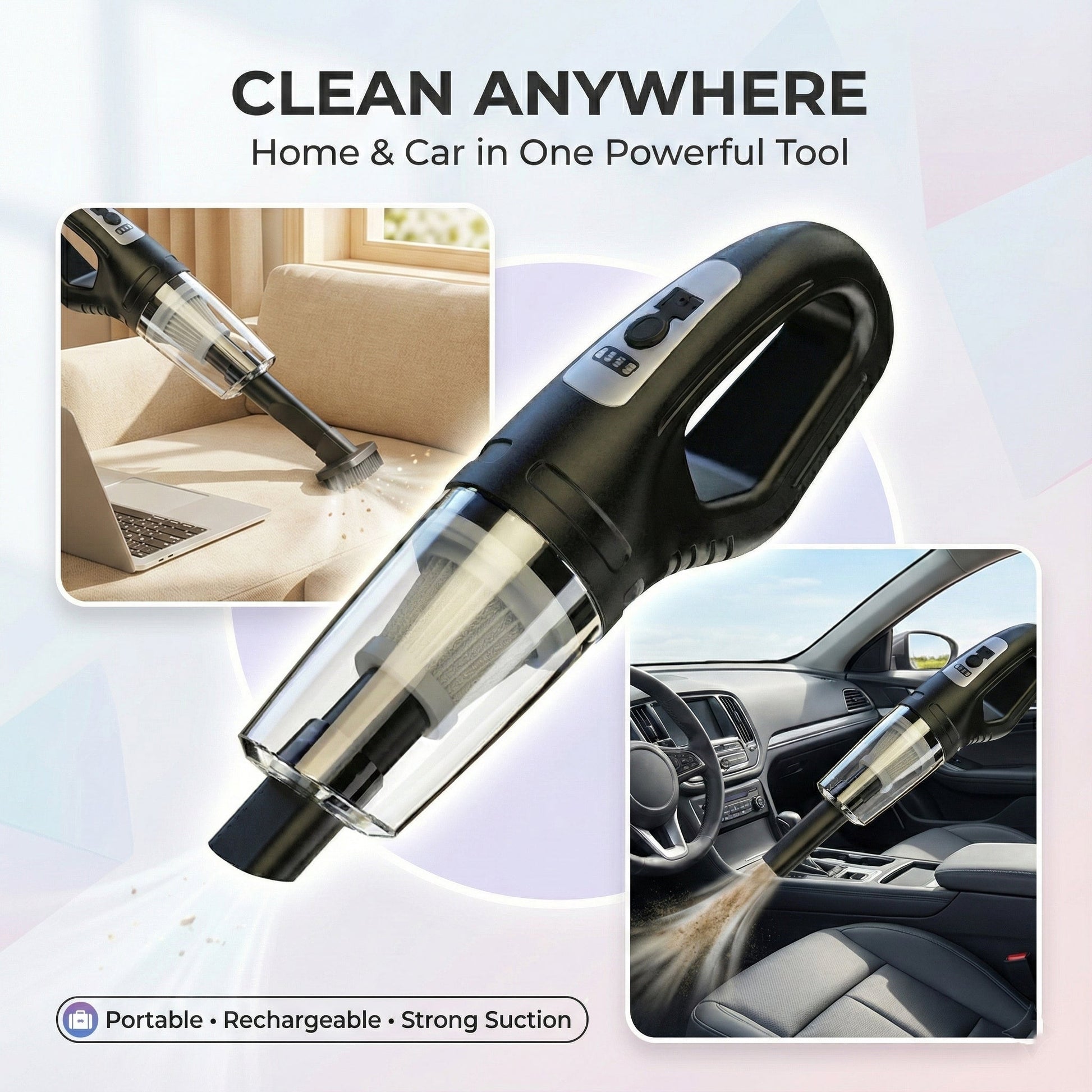 Wireless & Handheld Car Vacuum Cleaner Wukusy