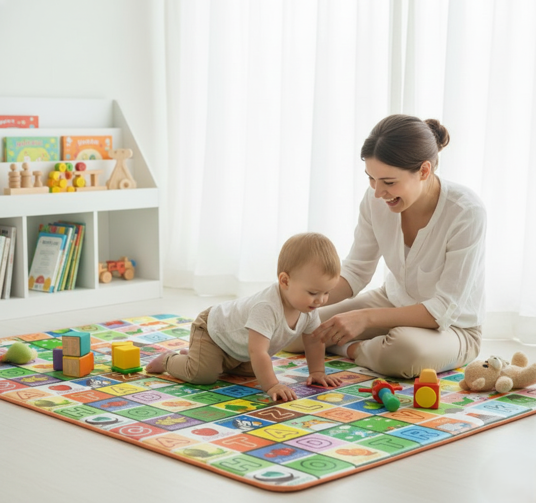 Foam Play Mat for Kids - Foldable & Waterproof