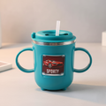 Kids Sporty Sipper Mug with Straw & Dual Handles