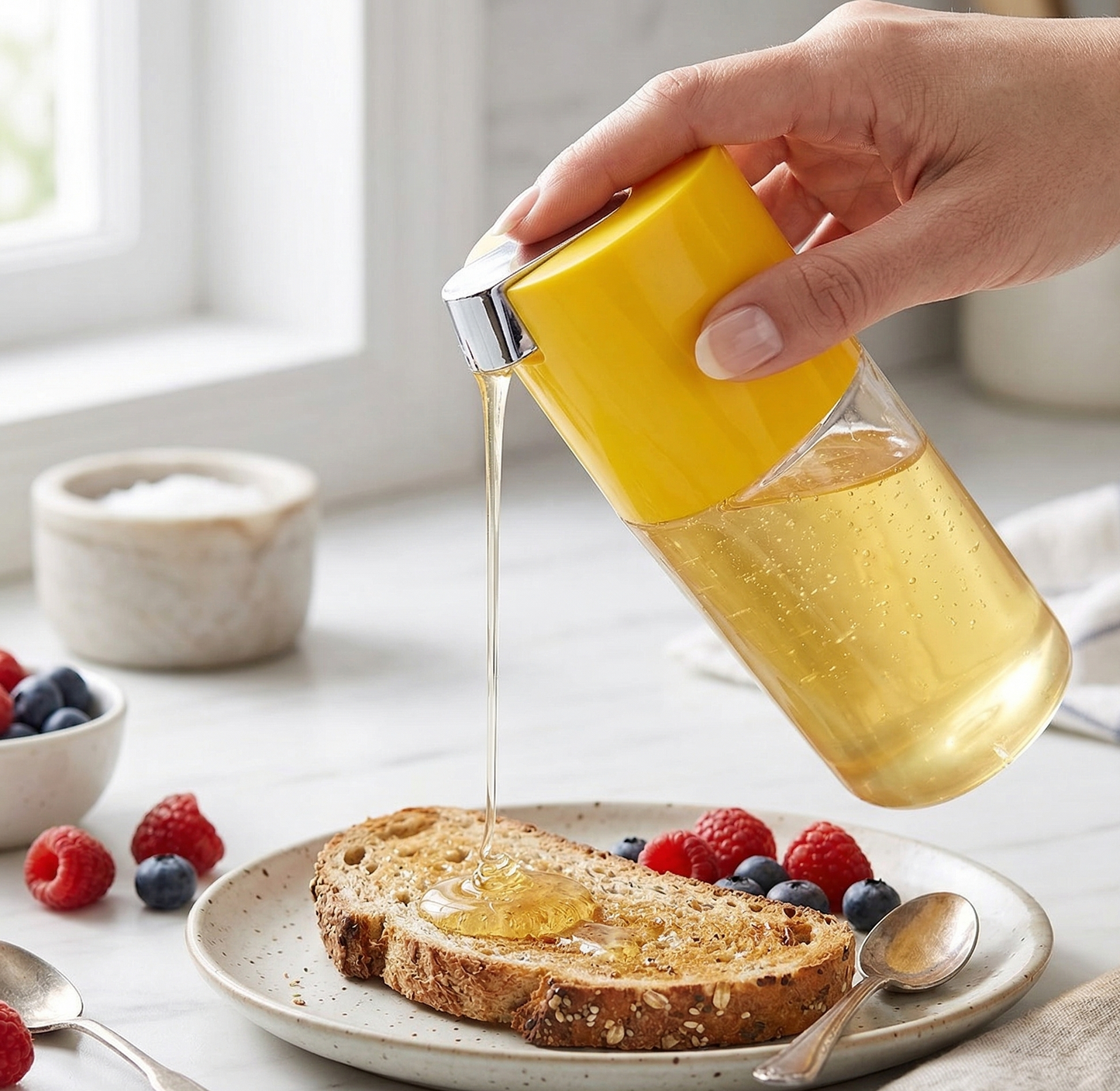 One-Touch Oil Bottle – 500ml Wukusy