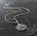 Hanuman Facelocket With Chain Pendant