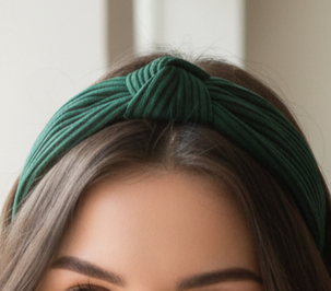 Womens Ribbed Knot Hairband