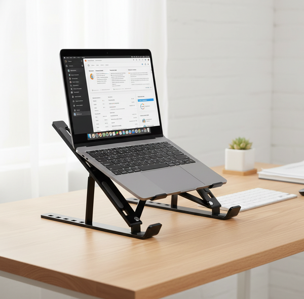 Adjustable Laptop Stand with Foldable Legs