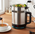 Soup Pot With Lid Stainless Steel Multi Cooker Kettle (800w  2.5 Ltr.)