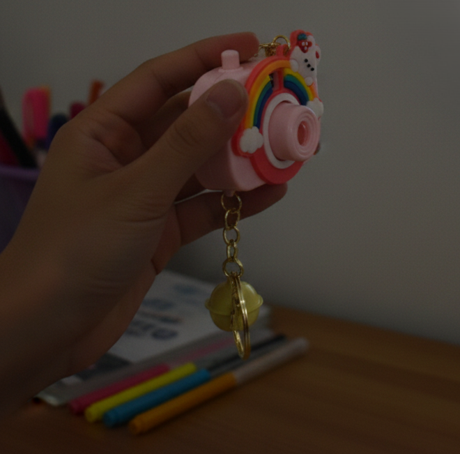 Projective Camera Keychain (1 Pc,  Mix Design)