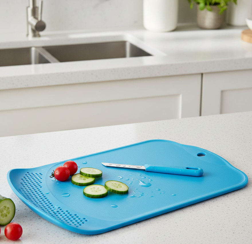 Chop & Drain Chopping Board with Knife Wukusy