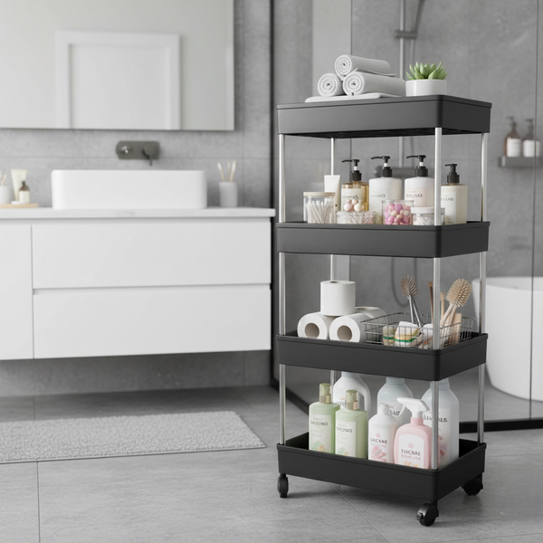 Movable Storage Rack Trolley
