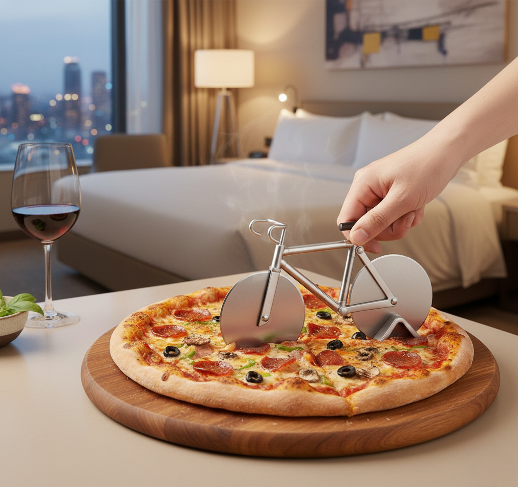 Stainless Steel Bicycle Shape Pizza Cutter