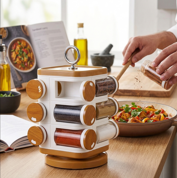 Storewell Plastic Spice Rack Wukusy