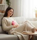 Small Pink Hot Water Bag with Soft Cover